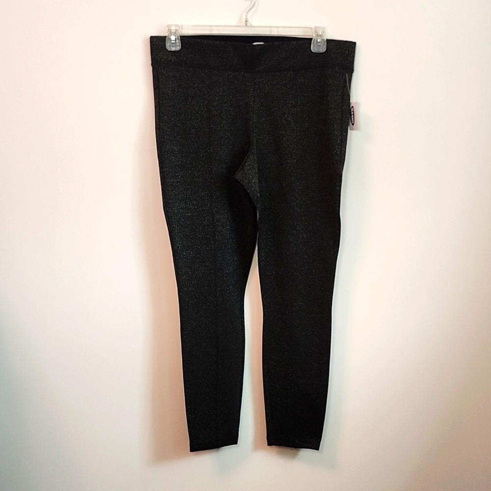 NWT Old Navy glitter ponte stretch pull on legging